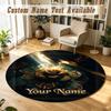 Deftones Personalized Round Rug Support Custom Name, Soft Home Decor Mat