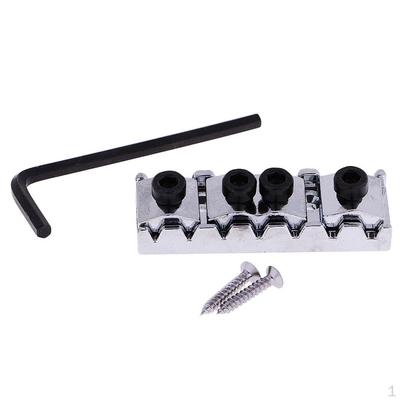7 Electric Guitar Parts Nut String Locking Bridge with Screw Wrench Replacement