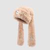 Cute Long Eared Winter Hat With Scarf For Girls Warmth And Windproof Protection