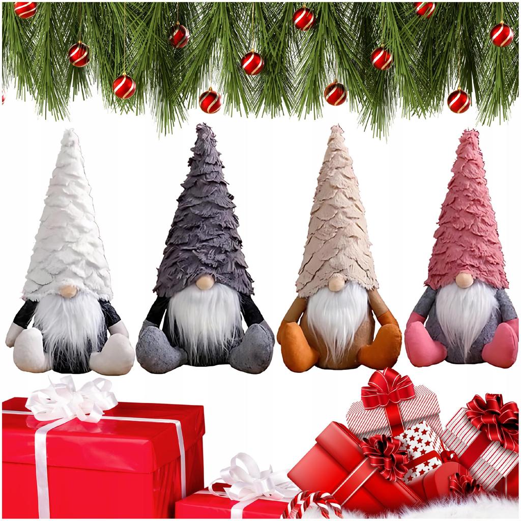 Set Of 4 Christmas Gnomes For The Christmas Tree