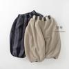 Korean Style Unisex Kids Striped Thickened Fleece Loose Wide Leg Trousers