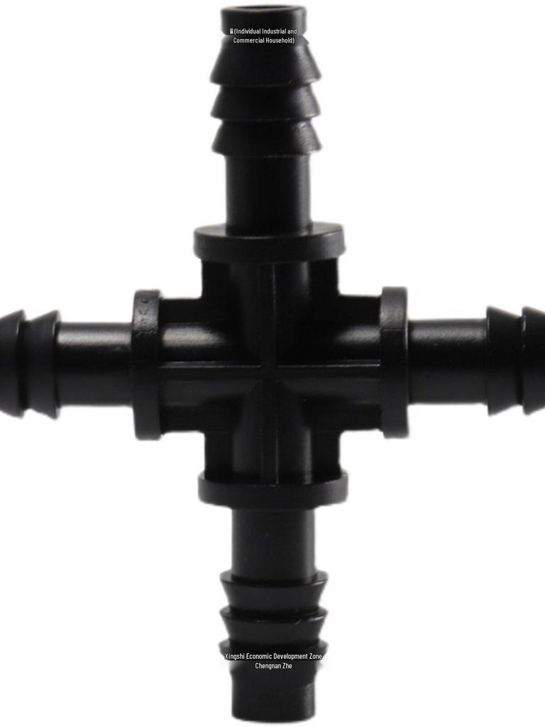 8/11 Tee Cross Connector for Garden Drip Irrigation Systems