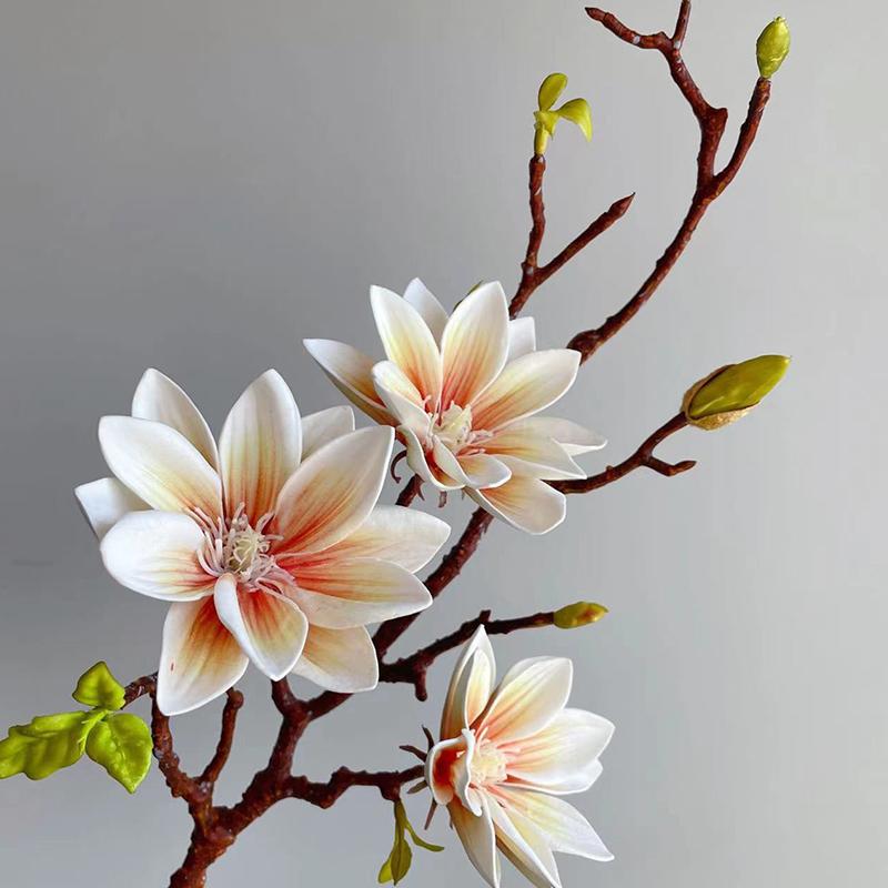 1ks simulace květinových větví svatební girlanda EVA magnólie kytice svatební více možností k dispozici