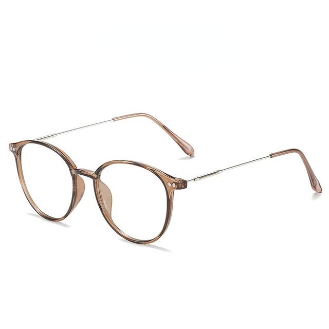 

Женские круглые очки для чтения, прозрачные синие светозащитные очки унисекс, роскошные очки по рецепту, близорукость, пресбиопия myopia-2.5