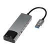 Zacoora Placa de Som Externa USB Placa de Som de Fibra Óptica Placa de Som de Mistura Multifuncional em Liga de Alumínio 6 em 1 USB SOUND