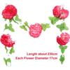 New 2.3Meter Artificial Flower String Pink 10Flower Simulation Silk Chrysanthemum Floral Arrangement Lifelike Flowers Gift