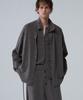 UMARMUNG Wool Cashmere Convertible Collar Shirt_Taupe