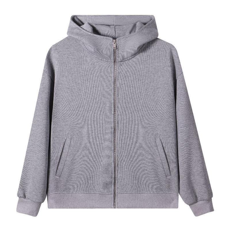 Clothing Heavy fleece turtleneck zipper cardigan jacket brand solid color simple versatile sweater women