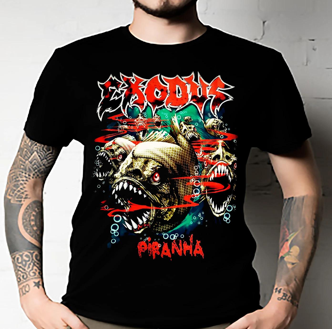 Men s and Women s T-shirts Exodus - Piranha M