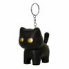 Novelty Cat Night Light Keychain Sound Effects Car Ornament  Backpack Accessory