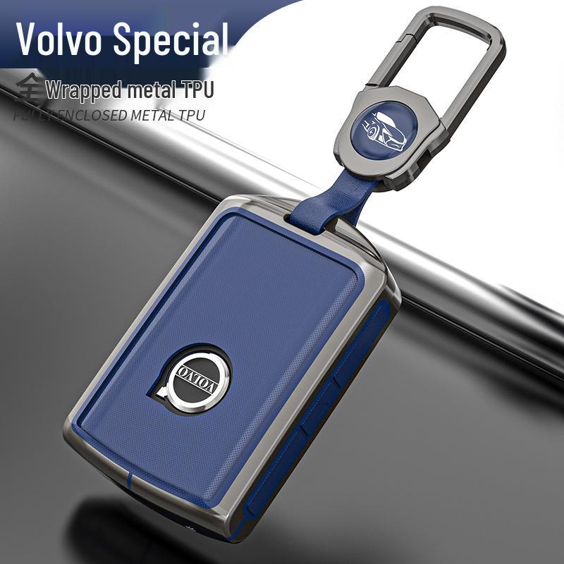 Volvo Key Cover for XC90, S90, XC40, XC60, S60 - Zinc Alloy Shell with Buckle