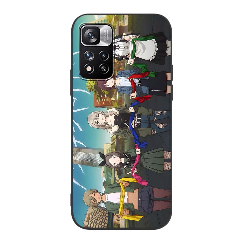 Mädchenband Cry Hülle für Xiaomi Redmi 10A 10C 9C 12C 9A 9i 10 12 9 Prime 9T K40 Pro Schwarze Weiche TPU Handytasche Hülle