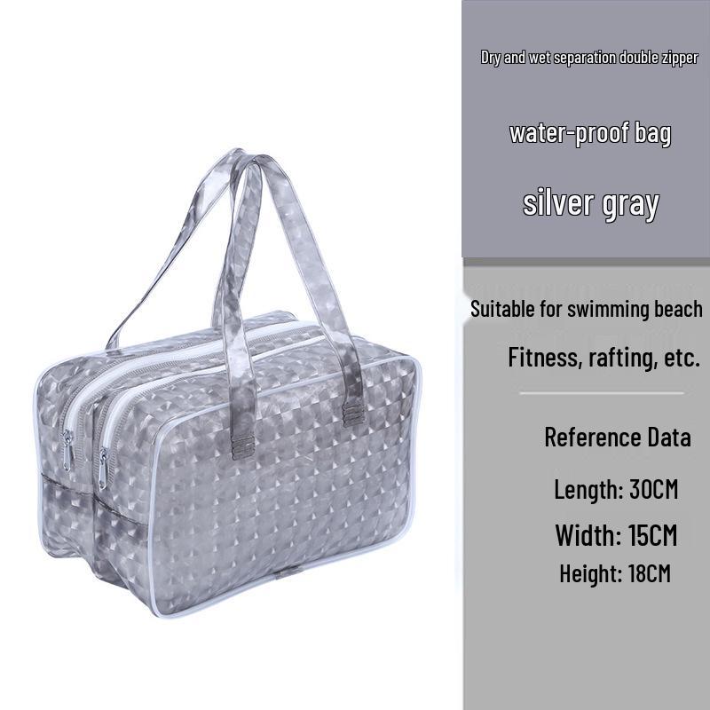 Waterproof Cross-Border Swim Bag - Wet/Dry Separation, Unisex Storage for Swimsuits, Fitness Gear, Beach, and Toiletries.