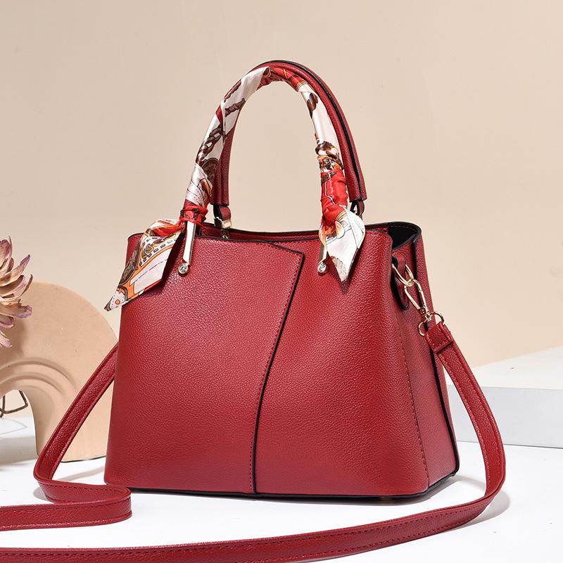 Nová svatební červená svatební kabelka Crossbody kabelka přes rameno Fashion Big Bag