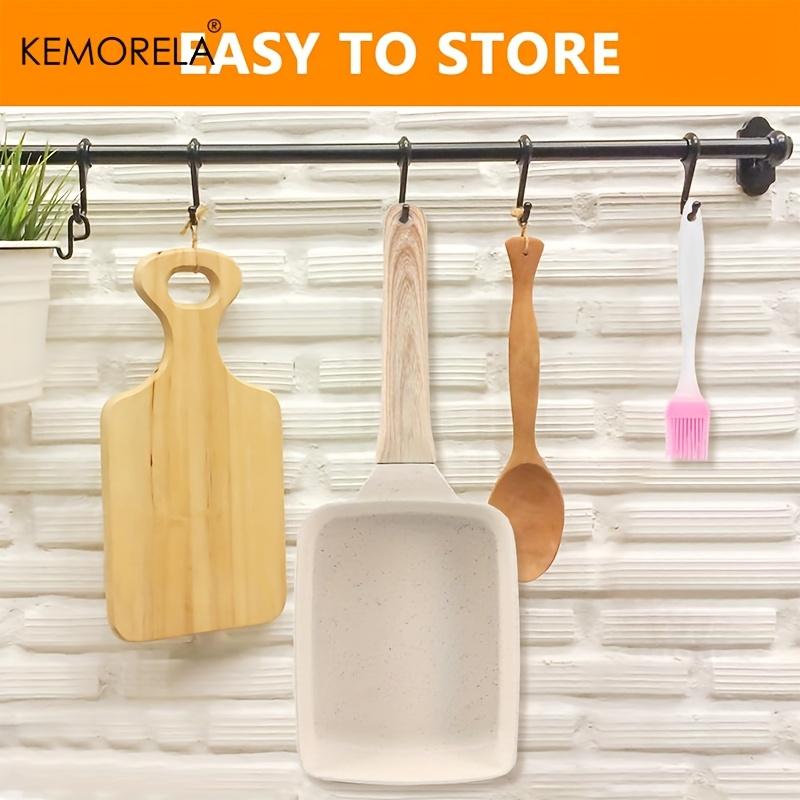 1PCS Non-Stick Square Omelet Pan with Handle Thickened Frying Pan for Egg Roll Steak Breakfast Cookware Small Kitchen Pan Maker