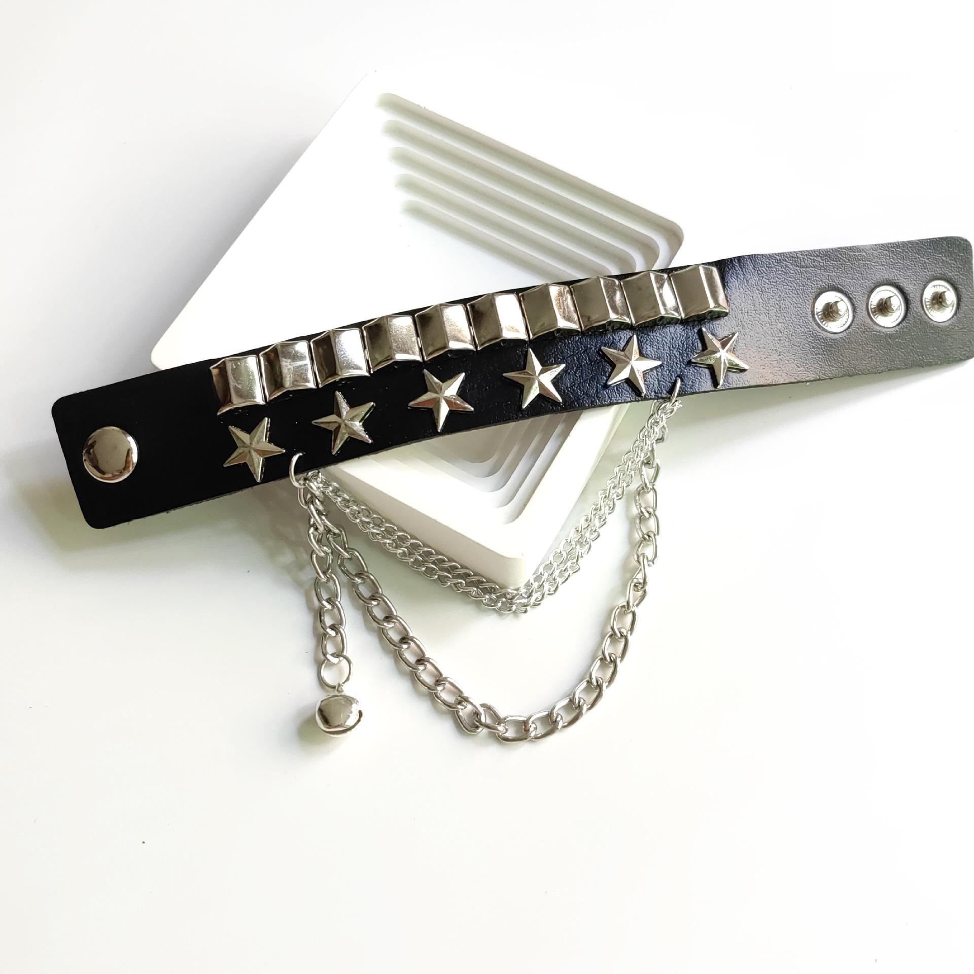 European & American Hip Hop Tassel Bell Bracelet - Personalized, Fashionable Jewelry for Men