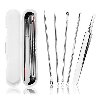 Stainless Steel Acne Needle Set: Blackhead Remover Tweezers & Squeezing Tools for Beauty Salon