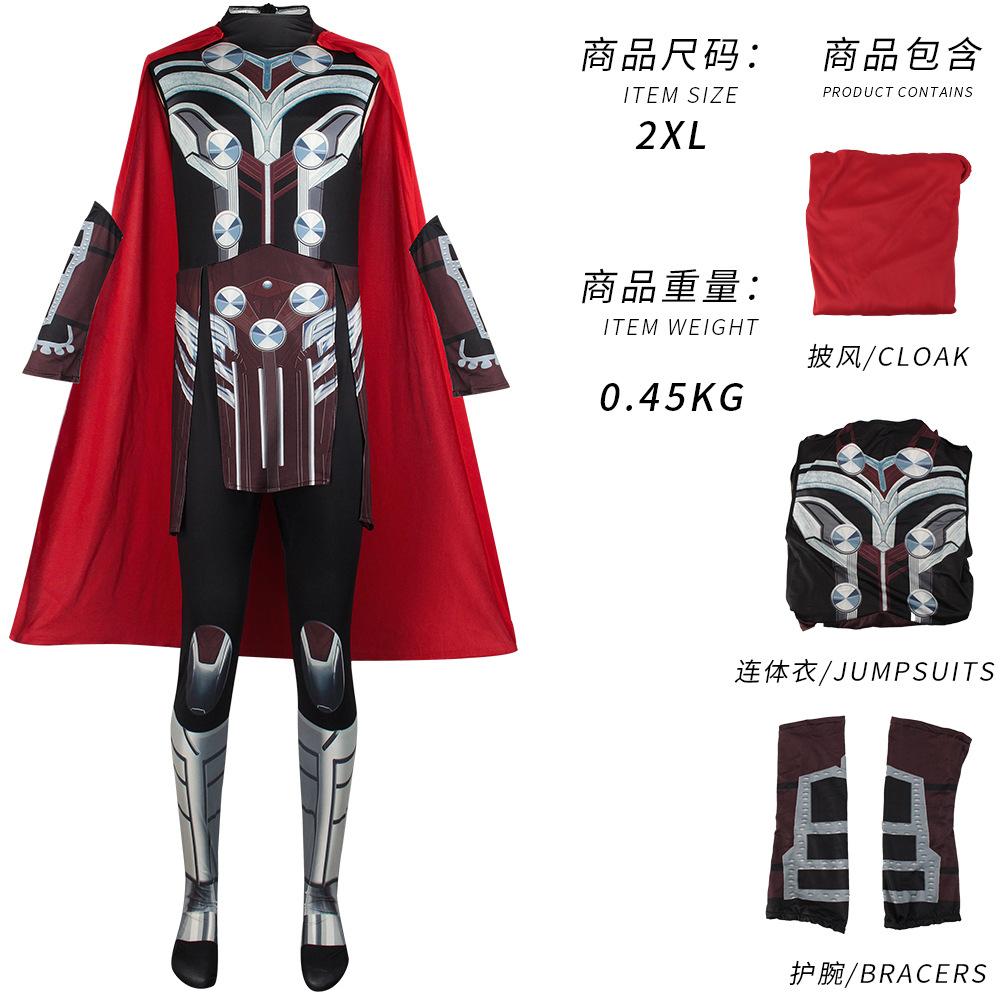 Costume Cosplay Thor Love and Thunder Thor Jane, Tuta Halloween per Bambini e Adulti