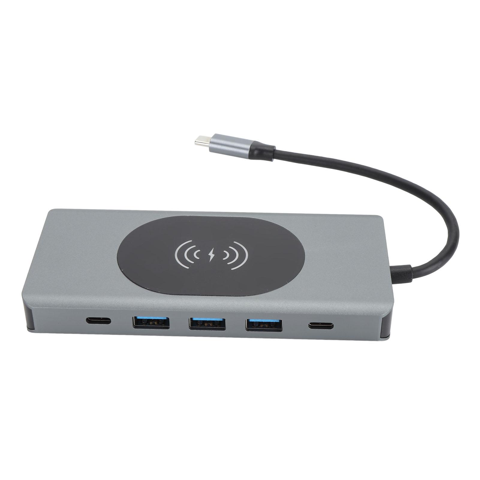 

USB C Hub 13 в 1 HD Мультимедийный Интерфейс VGA USB A USB C PD Зарядка 3,5 мм RJ45 Порт Тип C