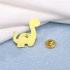Creative Black Dinosaur Brooch with Constellations Creative Animal Lapel Pin Unisex Accessory for Clothing and Bags