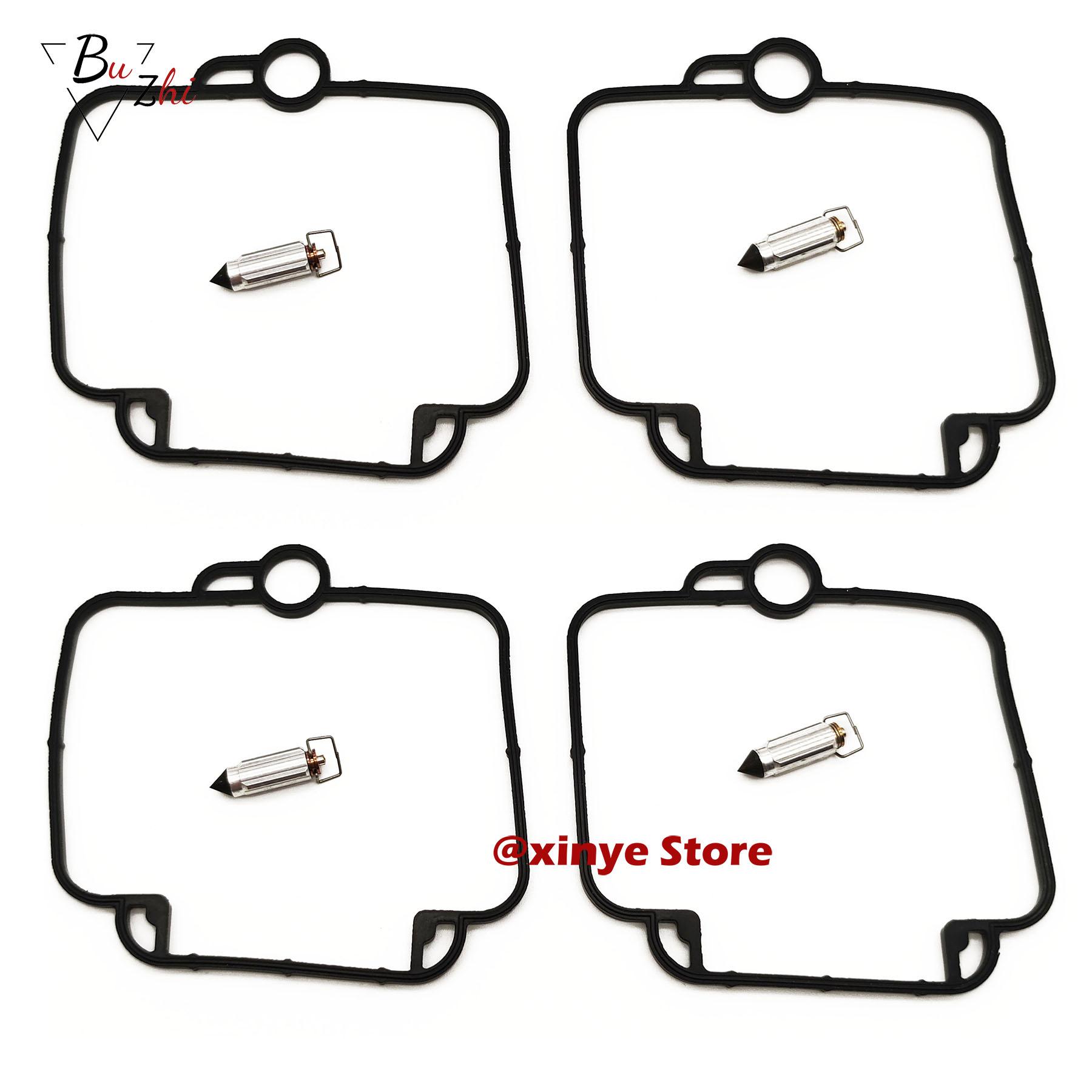 Carburetor repair kit floating needle seat with Vacuum diaphragm for SUZUKI GS500E GS500 DR350 DR250 GSX1100 BST33 BMW F650 4pcs needle gasket