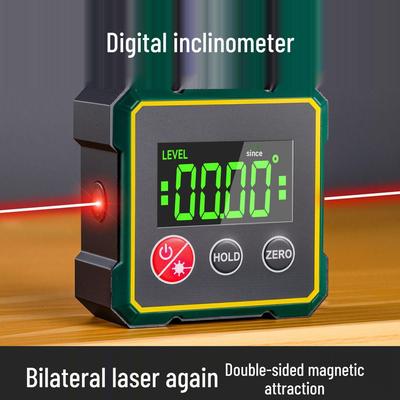 Hochpräziser digitaler Laser-Neigungsmesser mit HD-Display und starker Magnetbasis für genaue Winkelmessung