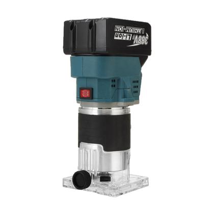 MUSTOOL 388V 850W Träbearbetning Gravyr Spårfräsning Fräsmaskin Träfräs med 1/2 Batteri Sladdlös Elektrisk Trimmer
