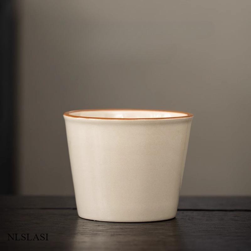 

110ML Tea Cup Ceramic Household Living Room Cola Cup Kitchen Bar Counter Drinking Utensils Tea Cup Living Room Supplies 110ML