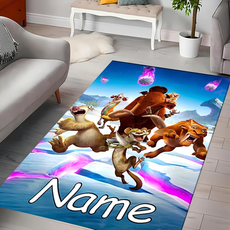 Custom Personalization Ice Age Dawn of the Dinosaurs Area Rug - Perfect For Kitchen, Bathroom,Laundry Room Decor Large Size Available,Gift All Seasons