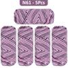 5pcs/pack Multicolor Gradient Yarn Balls, Soft Acrylic Yarn Threads, DIY Hand-Knitted Fashion Sweater, Scarf, Hat Crafting Kit