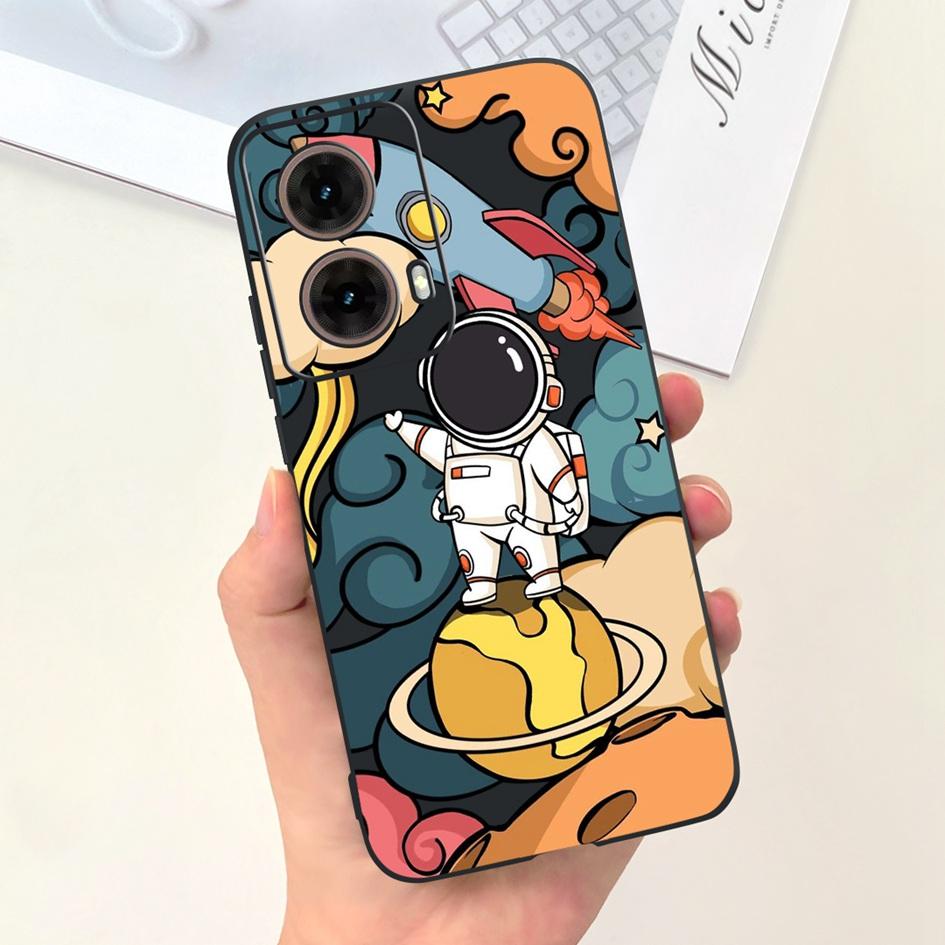 For Motorola Moto G85 5G Case 2024 Fashion Flower Marble Soft Silicone Camera Protection Phone Cover For Moto G85 XT2427-3 Coque
