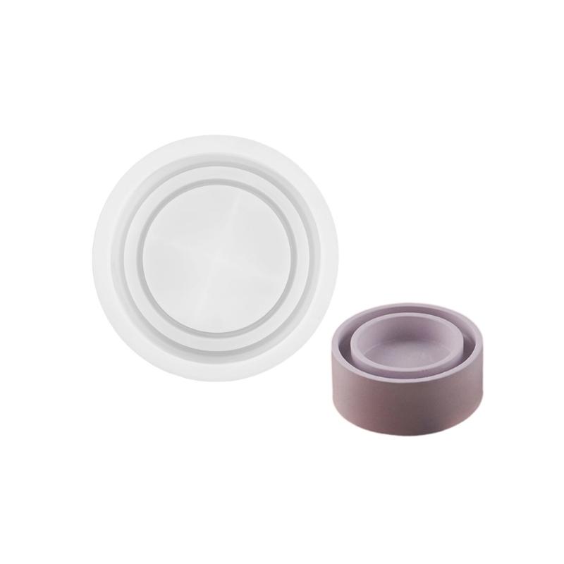 

Silicone Mold Crafting Candle Holders Moulds Candle Storage Base Moulds Suitable for Home Decors Enthusiasts Present S
