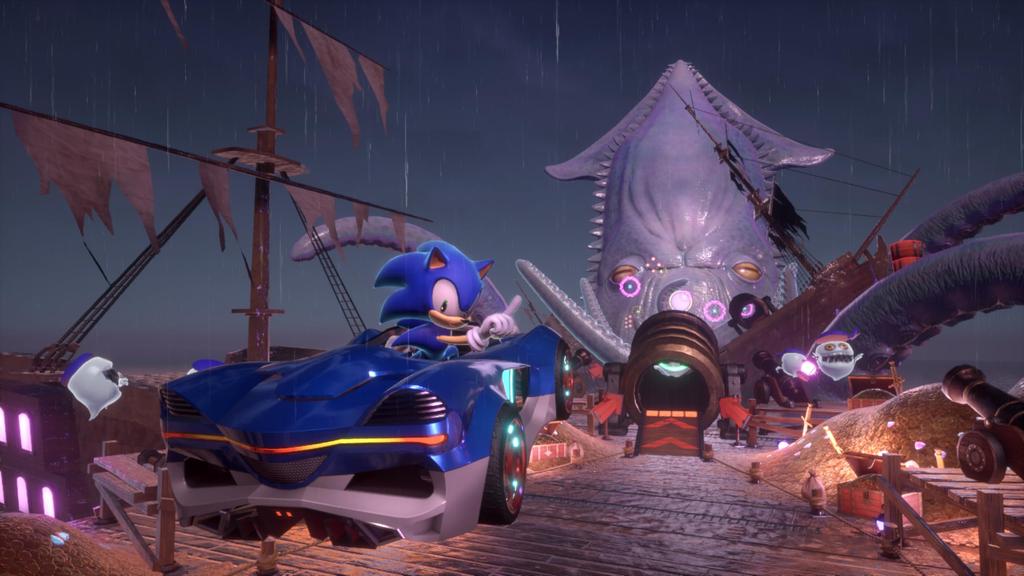 Sonic Racing Cross Worlds Includes a X Sonic Collaboration Original and a X Sonic Collaboration Sticker PS5 [Goods Set] 2BRO. T-shirt 2BRO. -