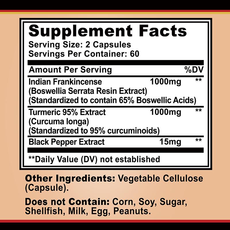 Buporai – Boswellia and Turmeric Extract Complex Capsules – Joint Health