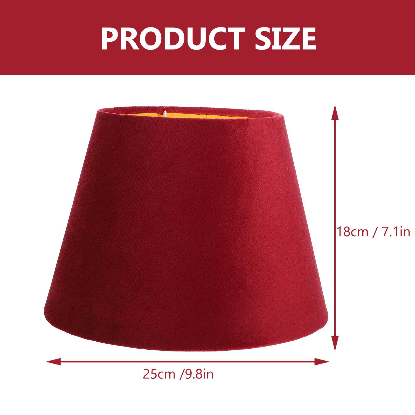 

1Pcs Decorative Lampshade Made of High Quality Cloth Material Universal Fit for Most Lamps Table Floor Bedside Wall Lamp Home червоний