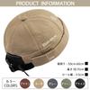 Clape Roll Solid Smaller Face Outdoor Men's Cap, Brimless, Lightweight, Fisherman's Cap, Stylish, Soft, Foldable, Round, Color, Unique, Gentleman's