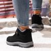 Women's Waterproof Plush Snow Boots - Non-Slip, Wide Fit with Velcro