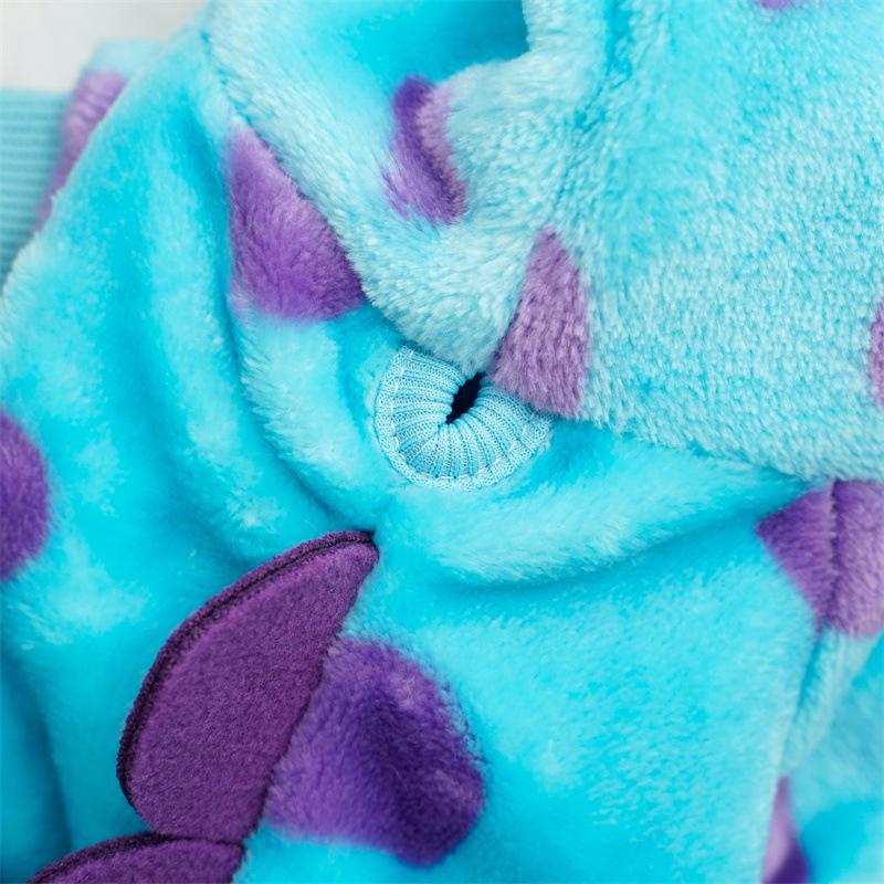 Four-Legged Flannel Costume for Medium Dogs and Cats - Autumn/Winter Pet Apparel