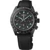 Seiko SBDL105 (PROSPEX SPEEDTIMER The Black Series Solar Chronograph Pánské hodinky s nylonovým řemínkem) Kulaté hodinky