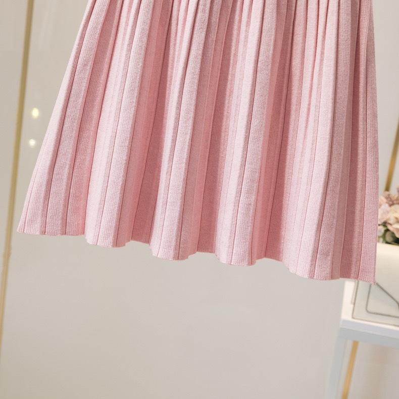 Autumn and Winter Women's Knitted Short Skirt with Elastic Belt Fashionable A-line Skirt Loose Short Skirt for Women