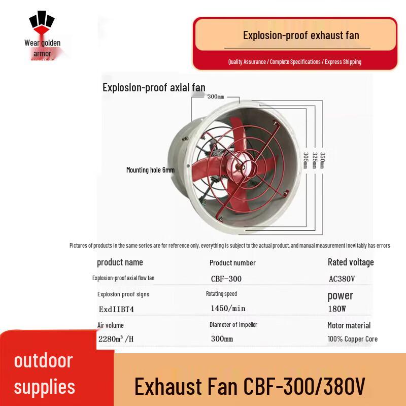 

Wear Golden Armor Explosion-Proof Axial Exhaust Fan