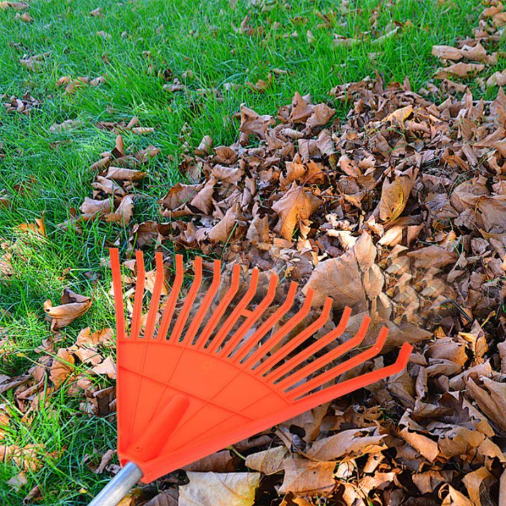 Plastic Grass Rake High Strength Garden Rake Grain Drying Weeding Rake Head  Lawn Cleaning