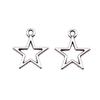 Five-Pointed Star Charms Multi Color Alloy Plain Pendants For Celestial Themed Jewelry