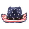 American flag western panama cowboy usa hat sailor dance top hat personality prairie star jazz hat