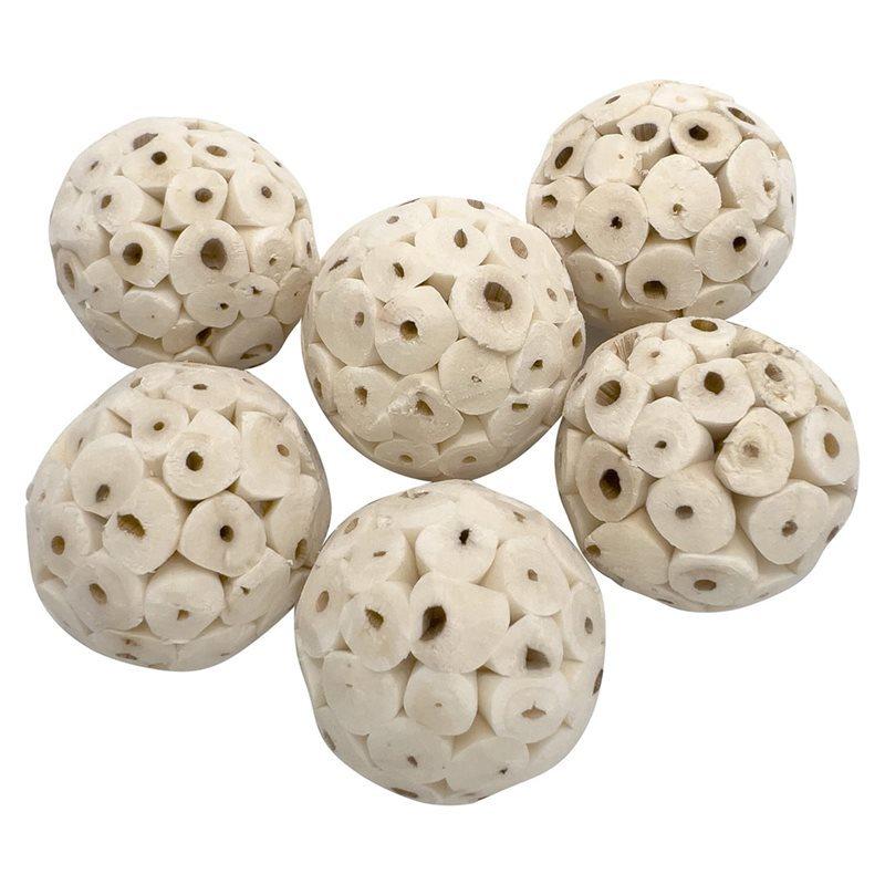 75STO-18 Pcs Bird Bird Foraging , Sola Atta Ball, Parrot Chew Shred For Sharpening Claws Small Size Chewable Balls