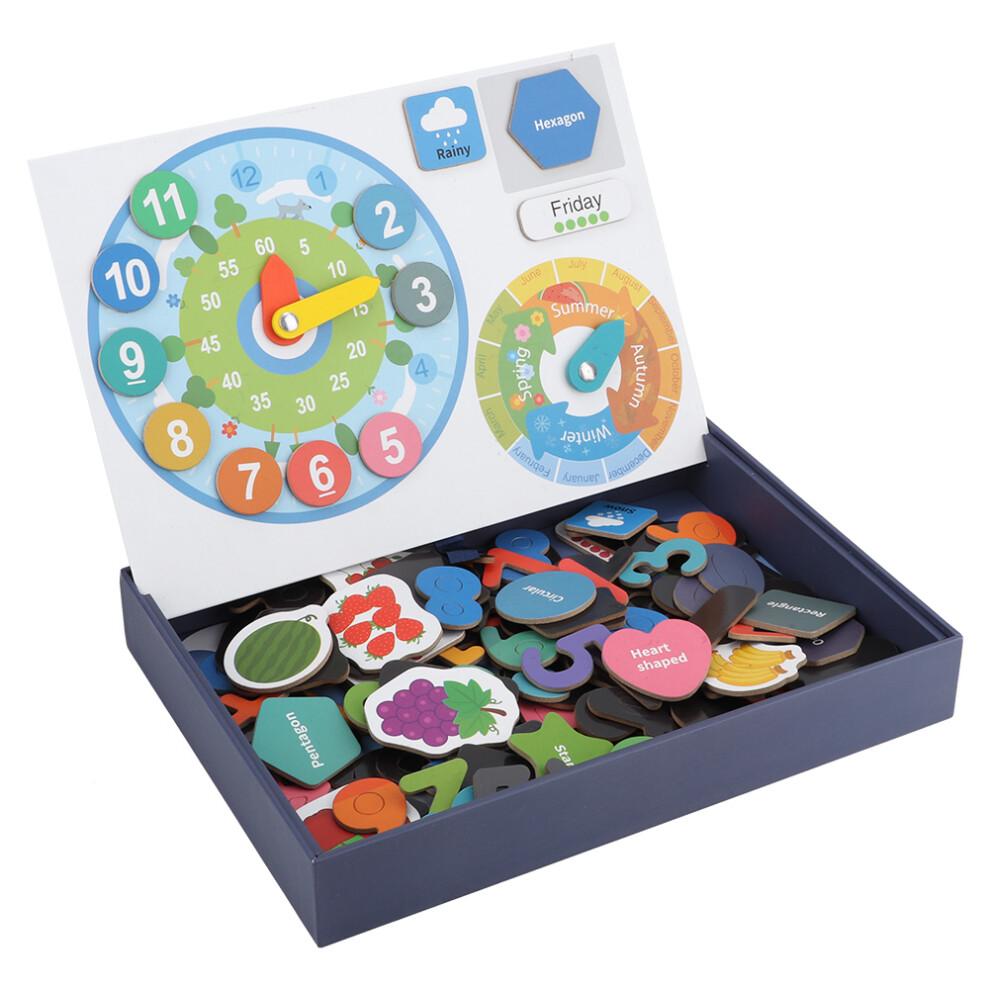 Interactive Educational Teaching Clock Hands-On Learning Tool Durable Design Moveable Arms Vibrant Clear Markings For Classroom Home Use