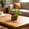 Decorative Plant Container Cute Elephant Planter, Small Animal Flower Pot, Weatherproof Indoor Outdoor Pot Cactus Air Holder for Home Office