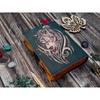 Wolf Embossed Handmade Leather Bound Journal Writing Notebook Diary Notepads