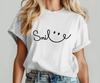 Positive Smile Face T-Shirt Inspirational Graphic Tee