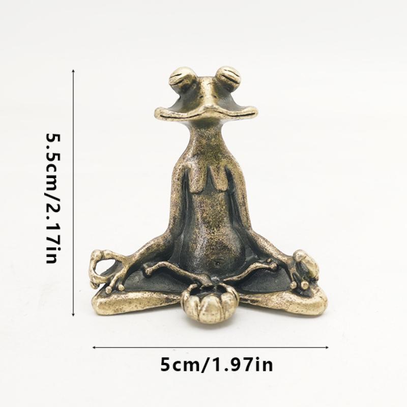 Mini Meditate Frog Incense Censer Sandalwood Stick Holder Antique Bronze Incense Stand Burner Ornament Gift Home Decor